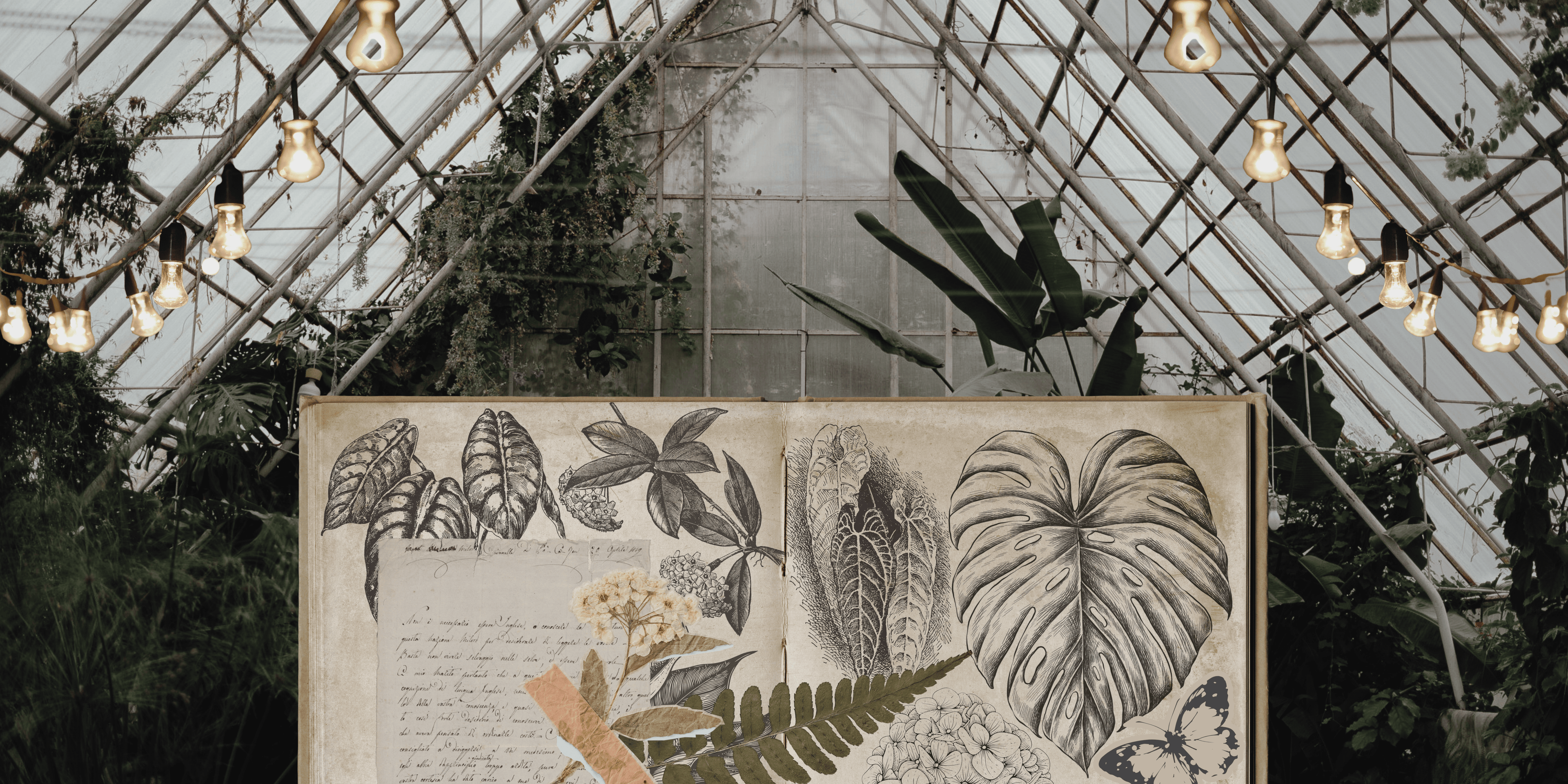 A green jungle wall covered in Philodendron, Palms, and Ferns